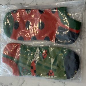 NEW 2 Pairs of Ladybug Socks